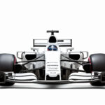 白いF1レースカー