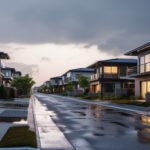 住人たちがリラックスして過ごせる住宅街