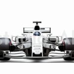 F1カーの正面から見た様子