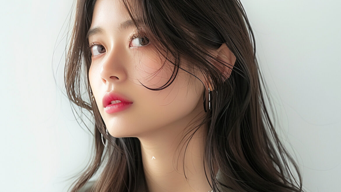 ロングヘアーのカットモデル