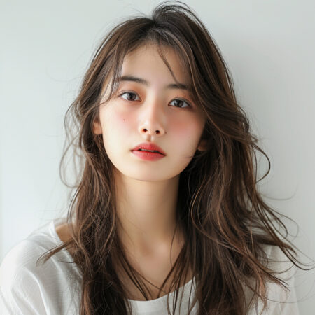 ロングヘアーの女性