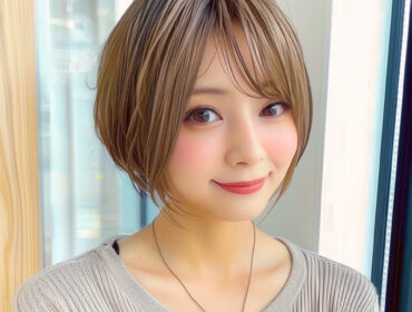 ミディアムヘアーの女性