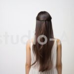 長く美しい毛を持つヘアモデル