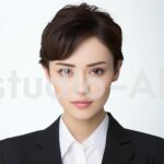 真顔でこちらを見てくる女性社員