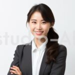 スーツ姿の女性社員