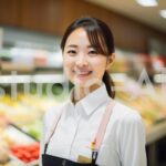 爽やかな笑顔の女性店員