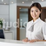 眼鏡が似合う知的な会社員男性