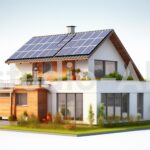 先進のエネルギー技術を採用した太陽光住宅のイメージ