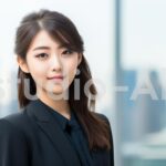 笑顔がトレードマークのビジネス女性