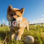 ボール遊びが上手な柴犬