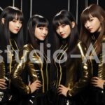 撮影の合間に捉えた仲良し4人組アイドル