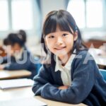 楽しみながら学ぶ姿が見受けられる女の子