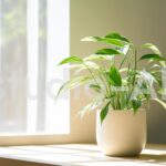 リビングルームに配置された観葉植物