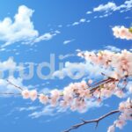 ピンク色の花弁で満ち溢れた桜の木