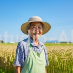 農業の魅力を伝える元気な高齢女性