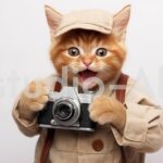 ユニークな写真を撮影してみんなを驚かせる子猫