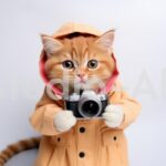 ユニークな写真を撮影してみんなを驚かせる子猫