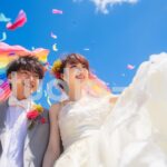 喜びに包まれた結婚式で愛を誓った二人