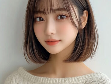 正面を見る髪の短い女性カットモデル