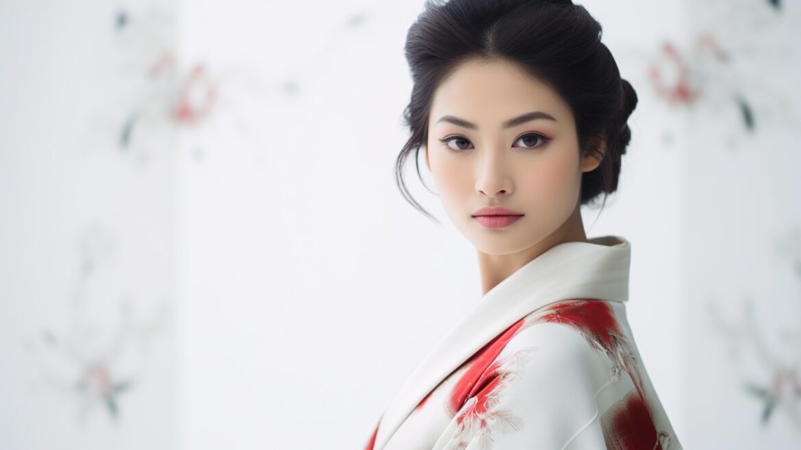 和装の女性モデル